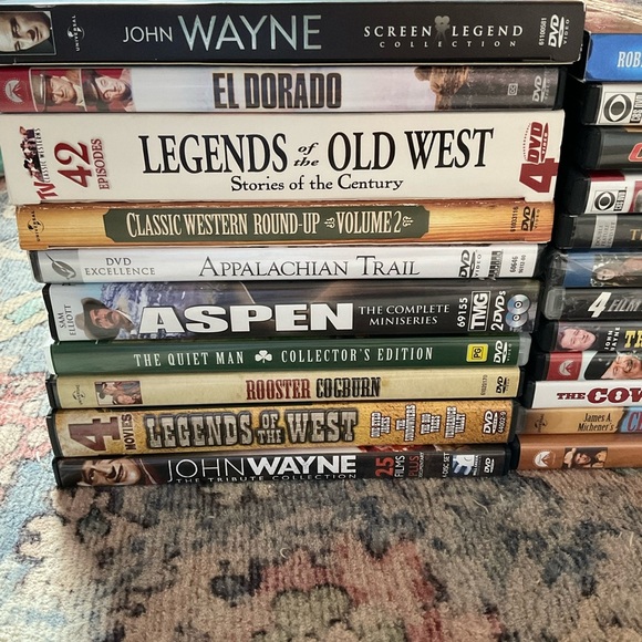 Huge Lot of 22 Western DVDs John Wayne Cowboy - Picture 2 of 3